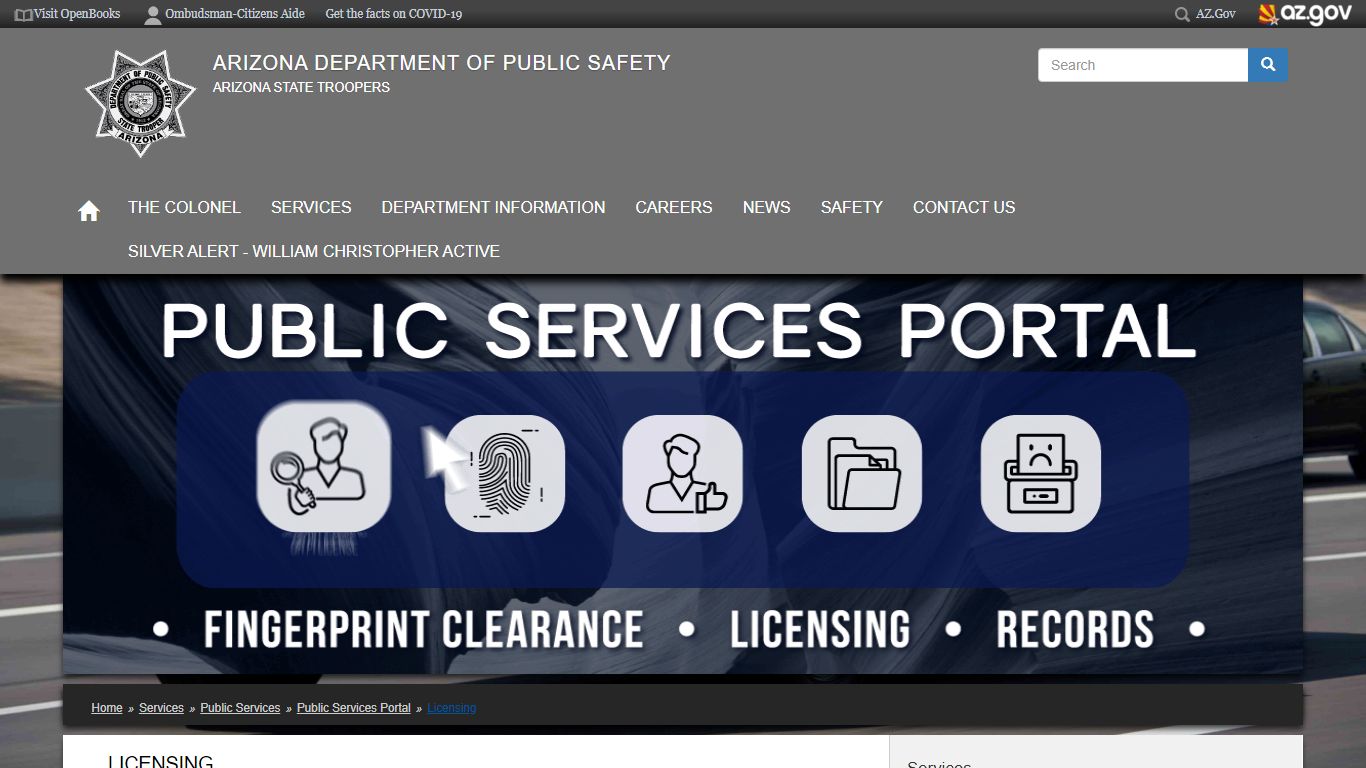 Licensing | Arizona Department of Public Safety